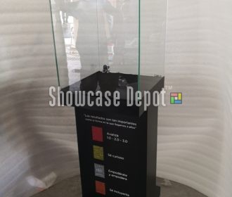 Pedestal display cases